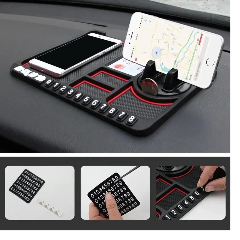 HSR Car Accessories Multifunction Phone GPS Holder Anti-Slip Silicone Pad and Car Mobile Holders for Car Dashboard