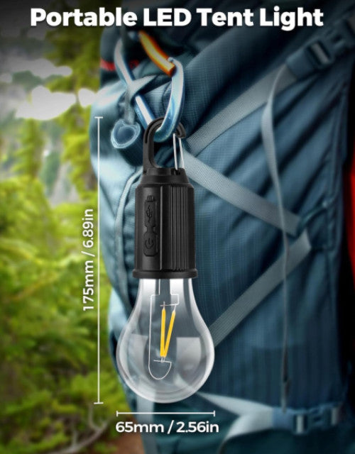 New Outdoor Camping Hanging Type-C Charging Retro Light Bulb(LIMITED STOCK)